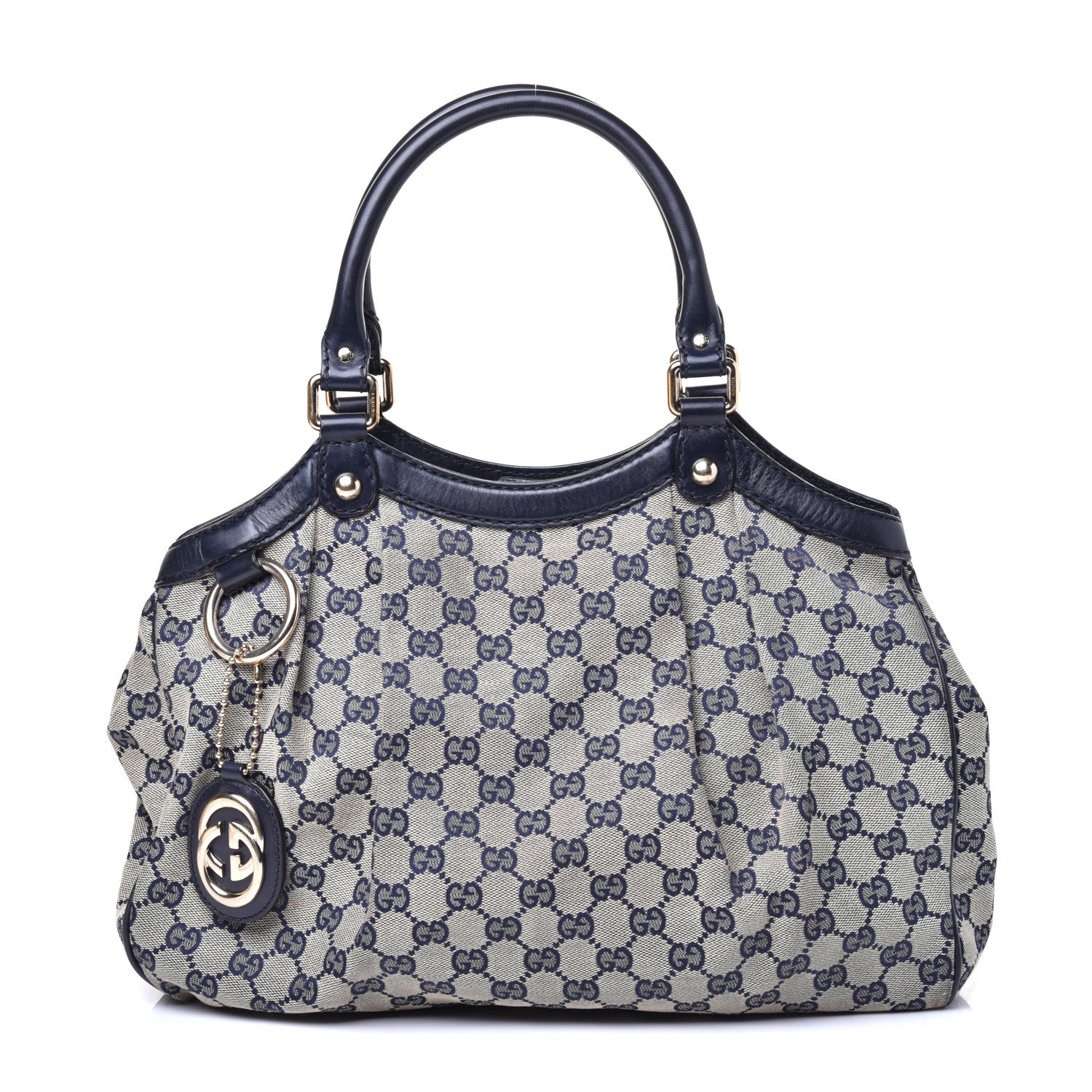 Gucci Monogram Medium Sukey Tote Navy 1 of 11