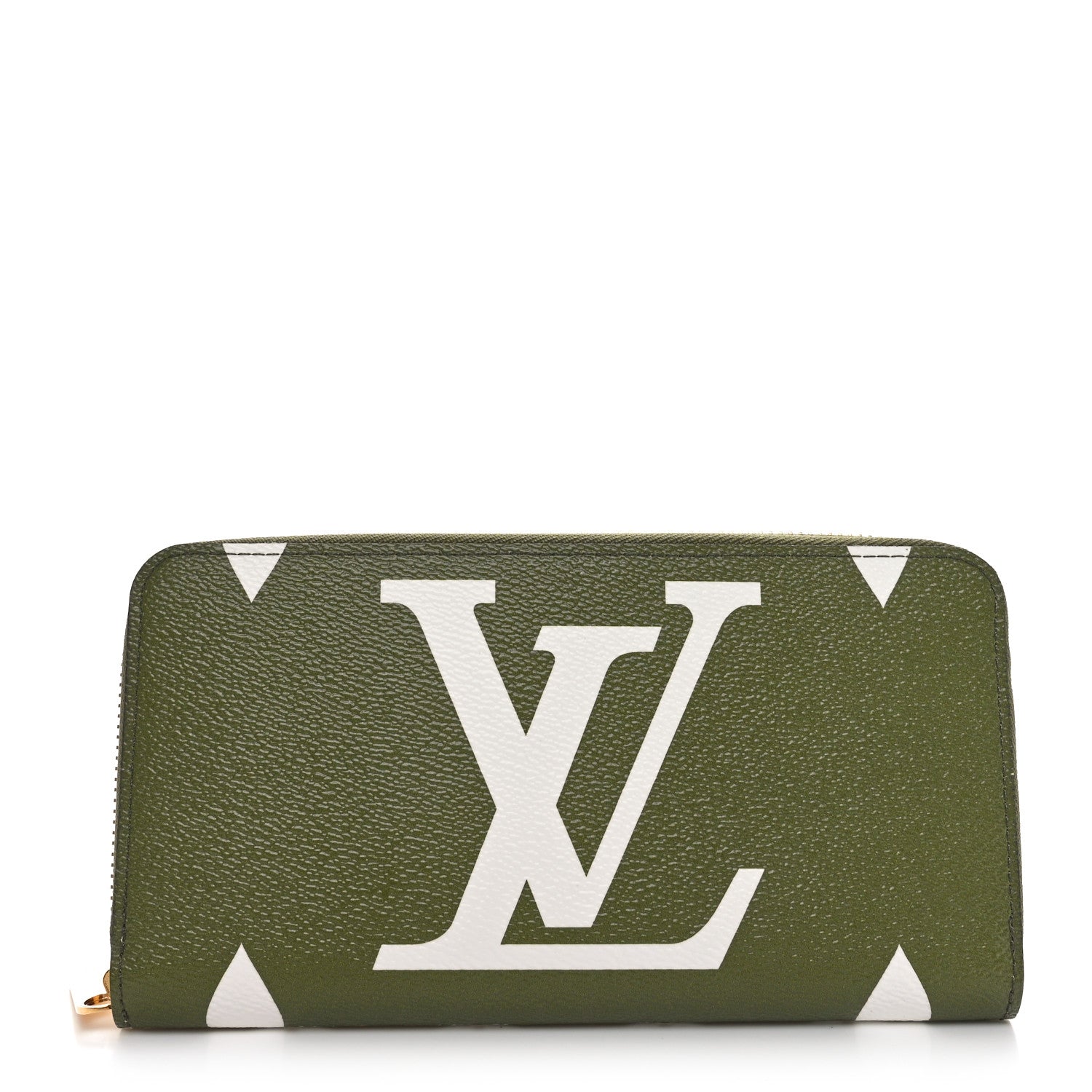 Louis Vuitton Monogram Giant Zippy Wallet Kaki White 1 of 10