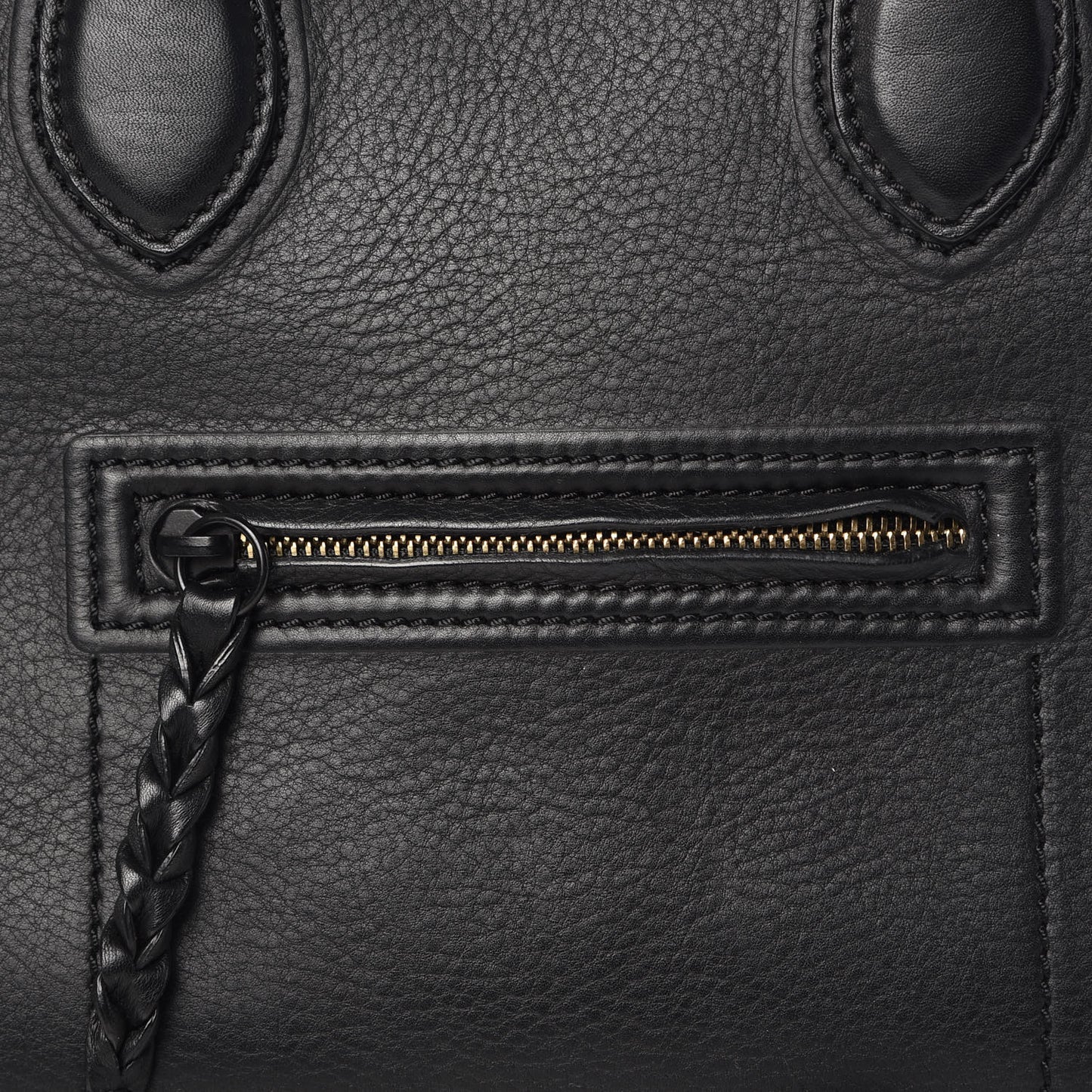 Supple Calfskin Medium Phantom Luggage Black