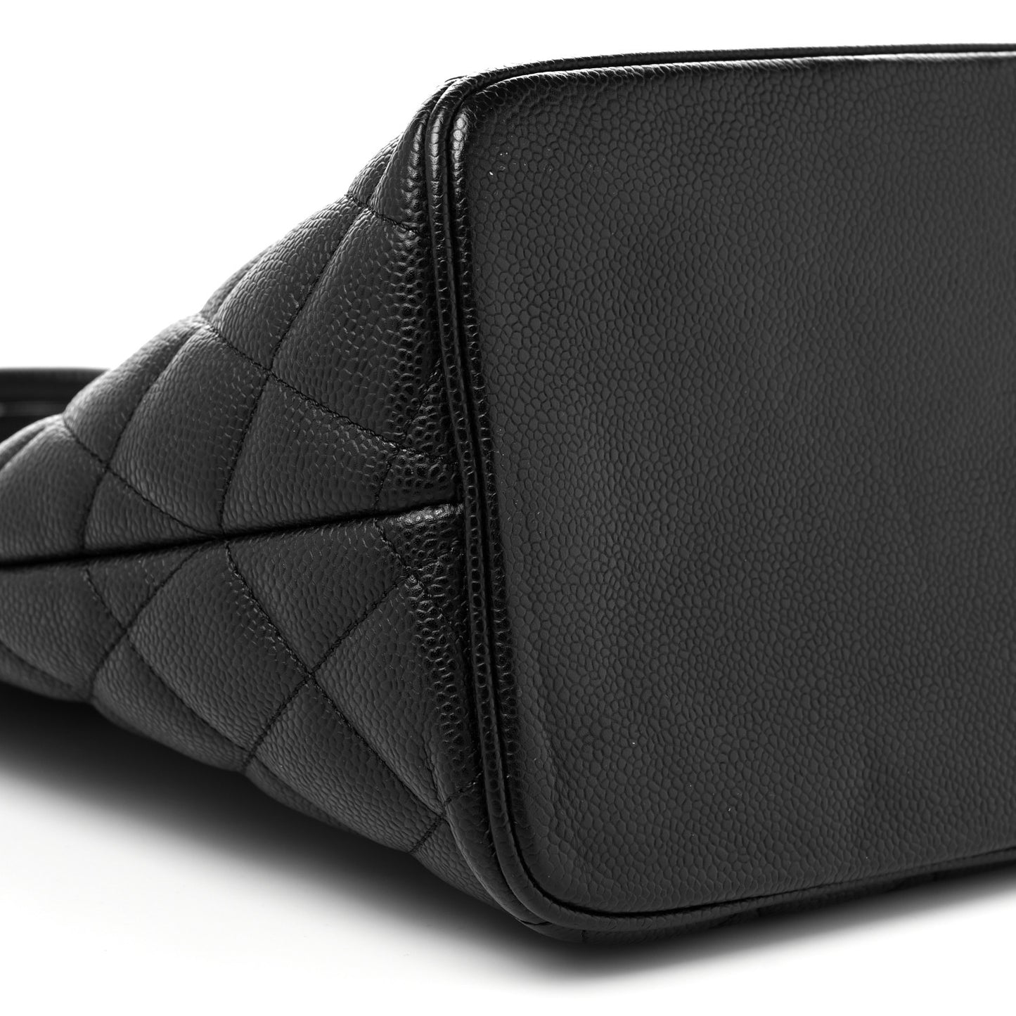 Caviar Quilted Medallion Tote Black