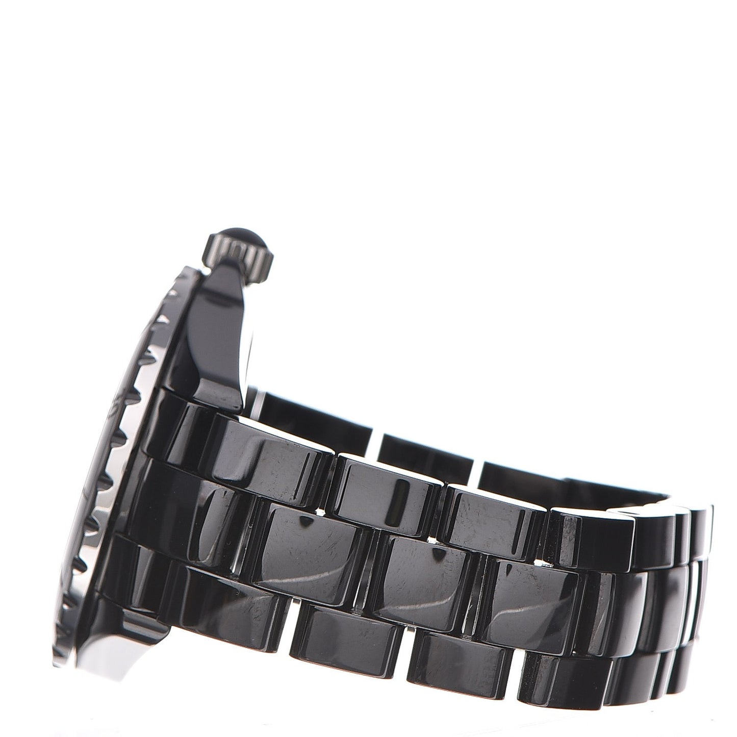 Stainless Steel Ceramic Diamond 38mm J12 Automatic Watch Black