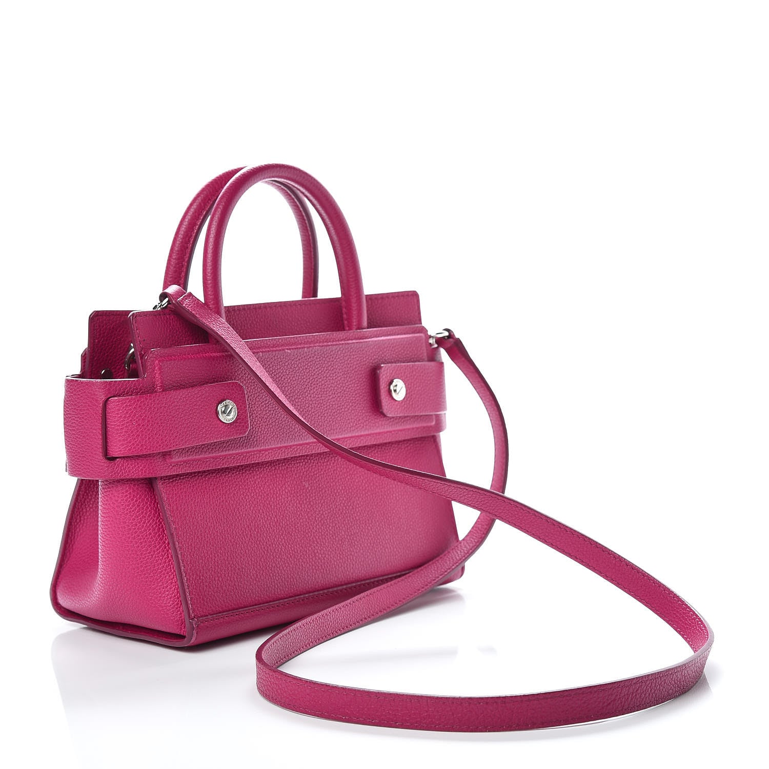 Givenchy Grained Calfskin Mini Horizon Satchel Fushia 3 of 22