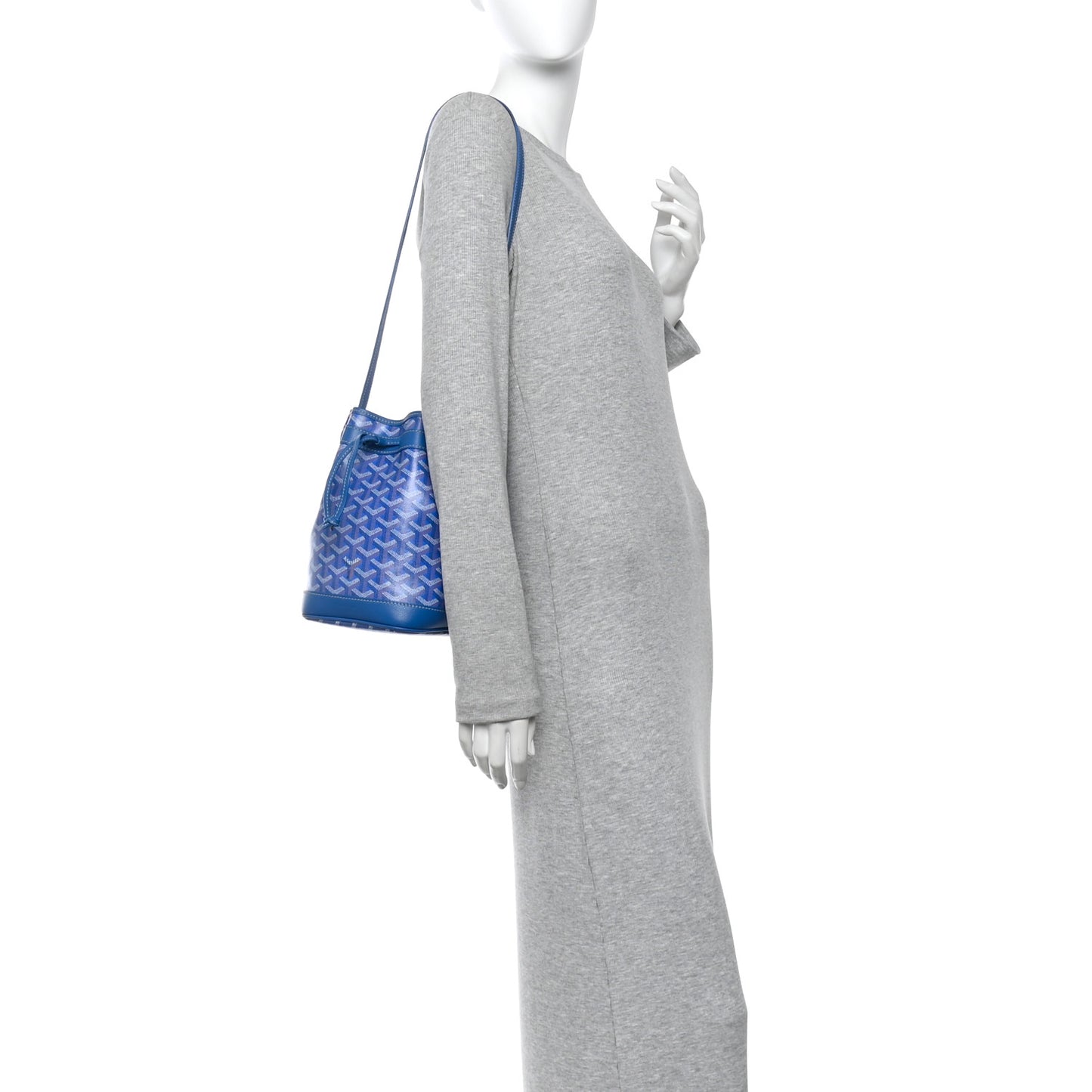Goyardine Petit Flot Bucket Bag PM Sky Morning