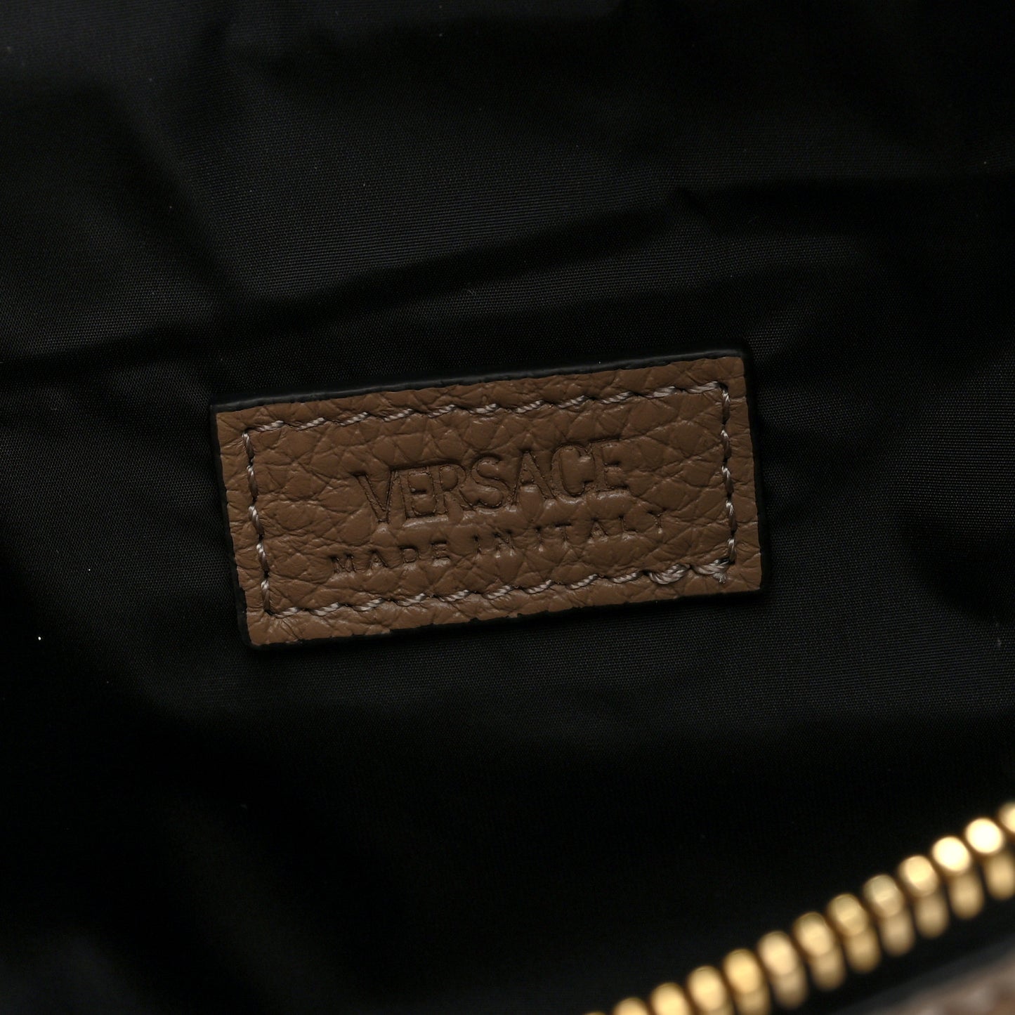 Grained Calfskin Vanitas Medea Belt Bag Taupe