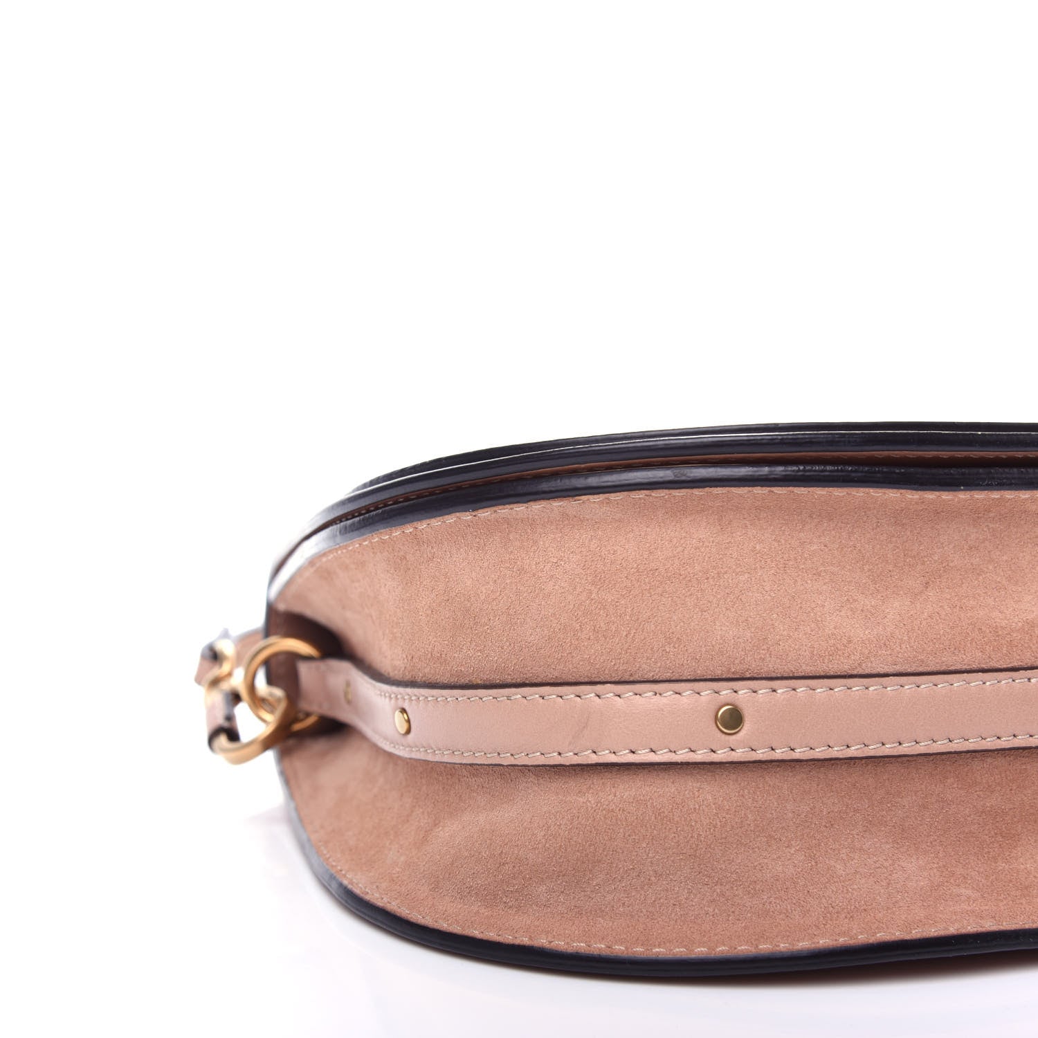 Chloe Calfskin Suede Medium Nile Bracelet Bag Biscotti Beige 8 of 10