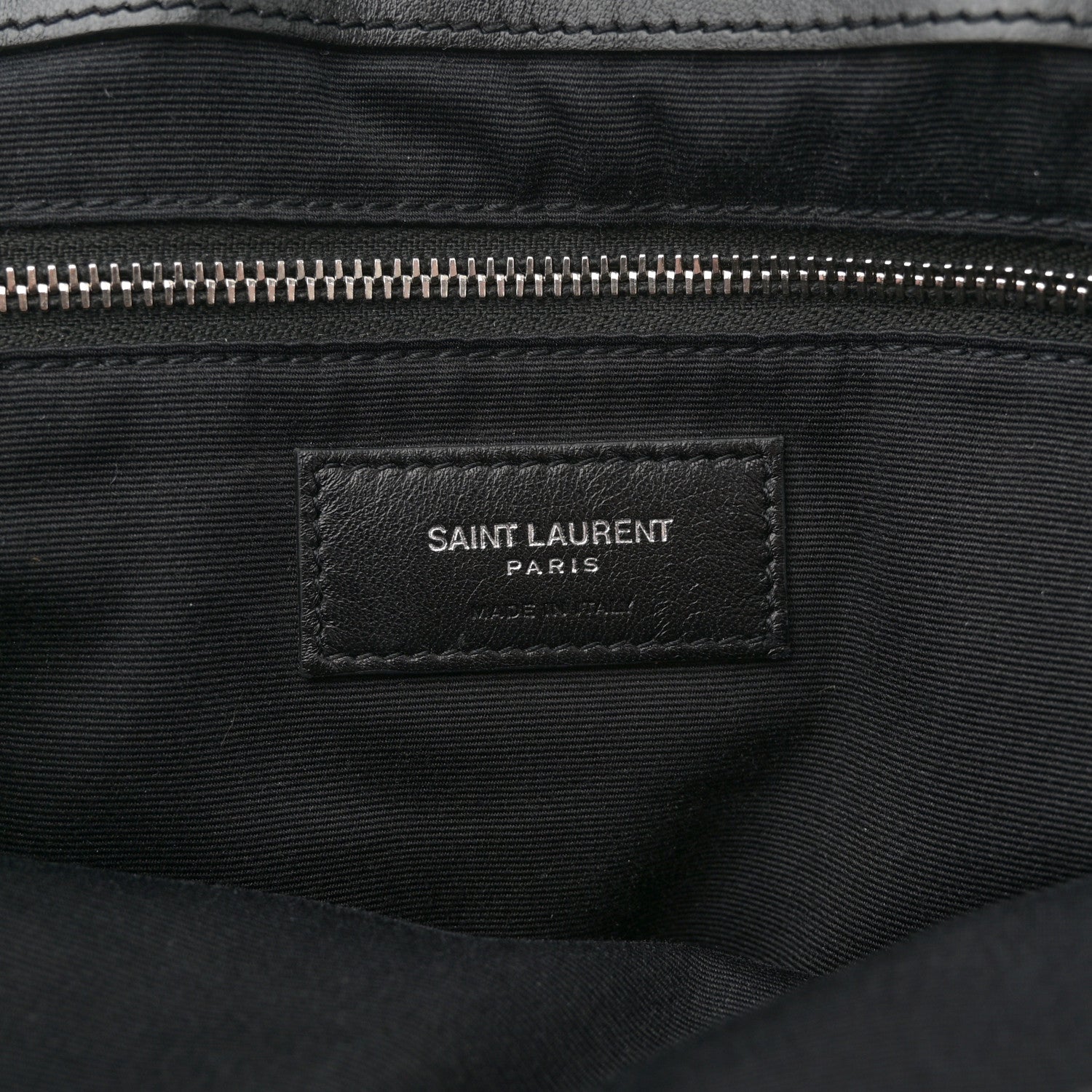 Saint Laurent Calfskin Y Quilted Monogram Large Loulou Chain Satchel Black 6 of 11