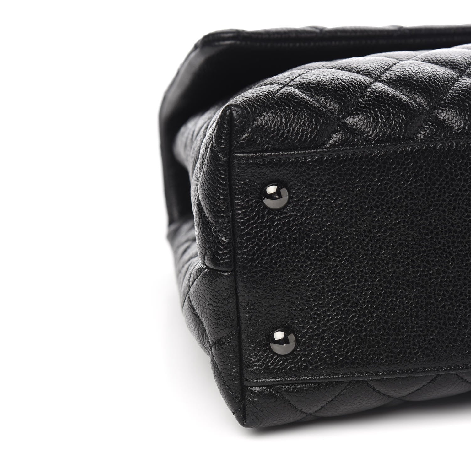 Chanel Caviar Quilted Medium Coco Handle Flap So Black 8 of 9