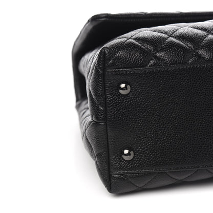 Chanel Caviar Quilted Medium Coco Handle Flap So Black 8 of 9