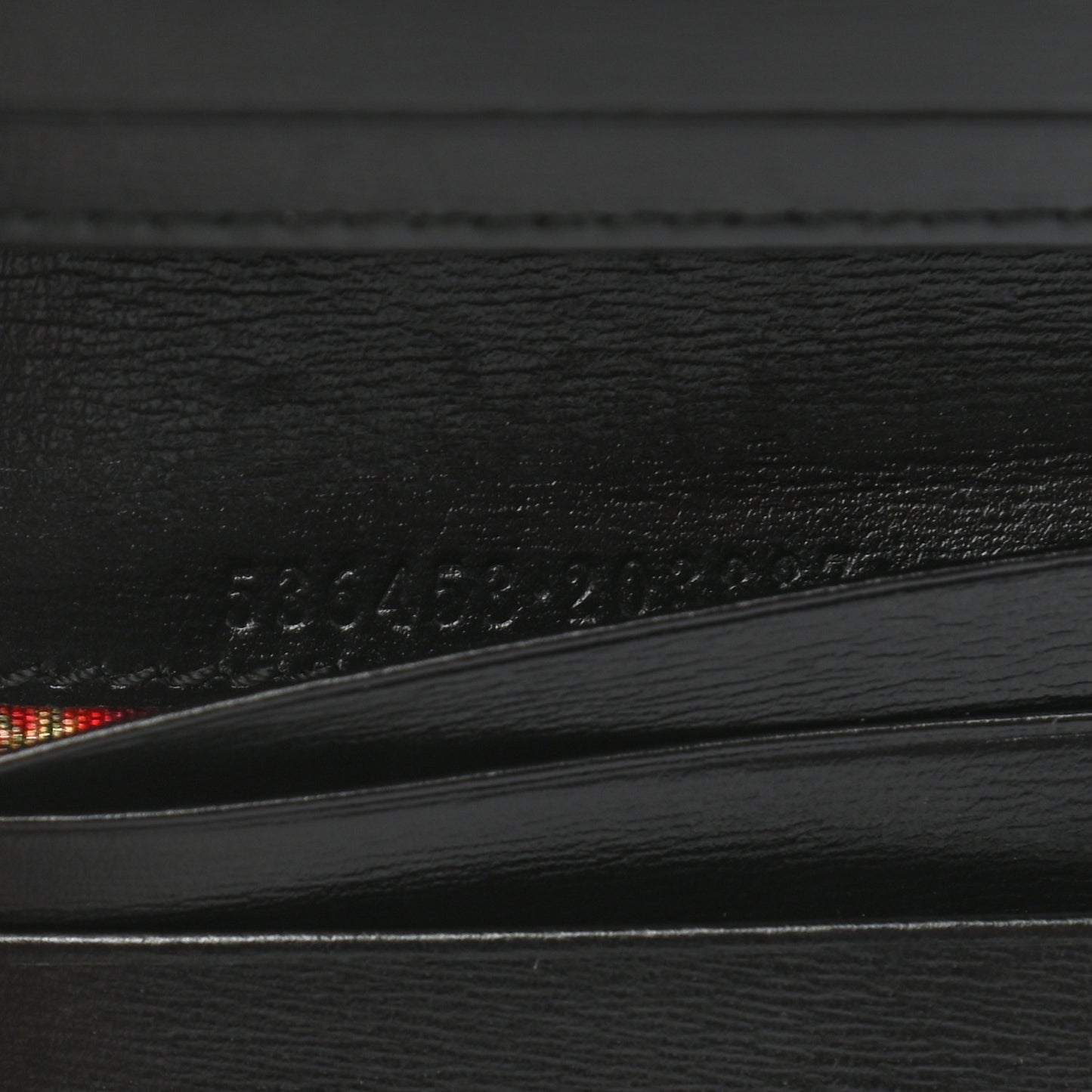 Calfskin Web Trapuntata GG Marmont Card Case Wallet Black