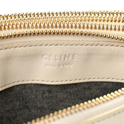 Celine Lambskin Small Trio Crossbody Bag White 8 of 11