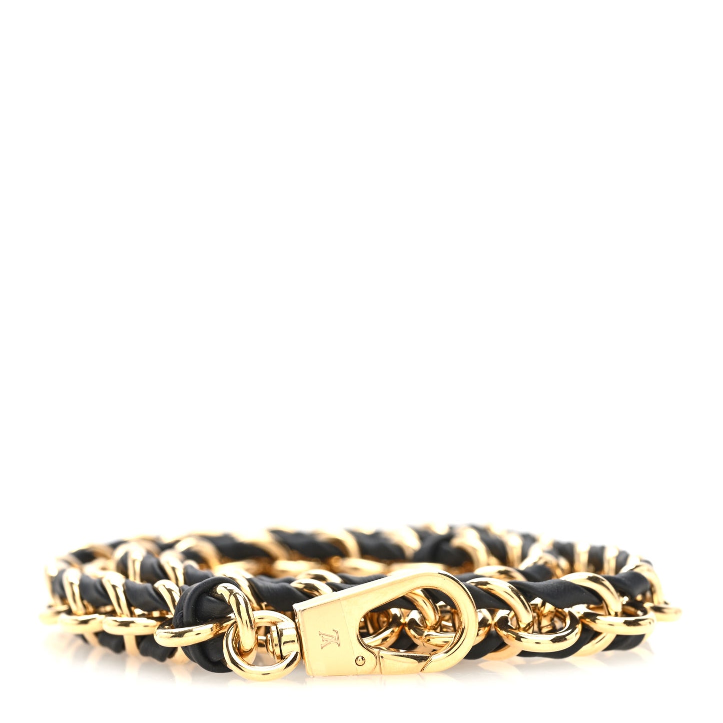 Calfskin Multi Pochette Chain Shoulder Strap Black Gold