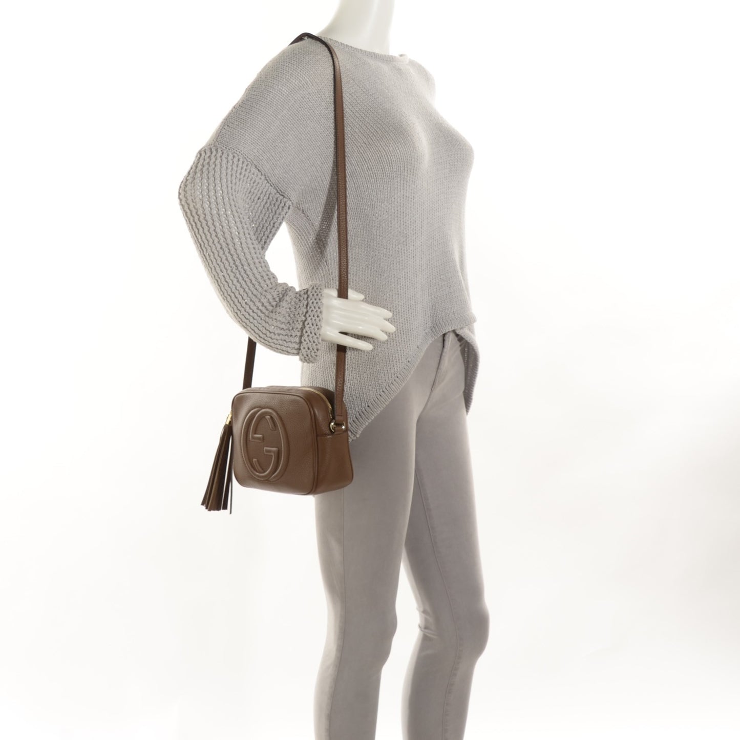 Cellarius Calfskin Small Soho Disco Bag Acero