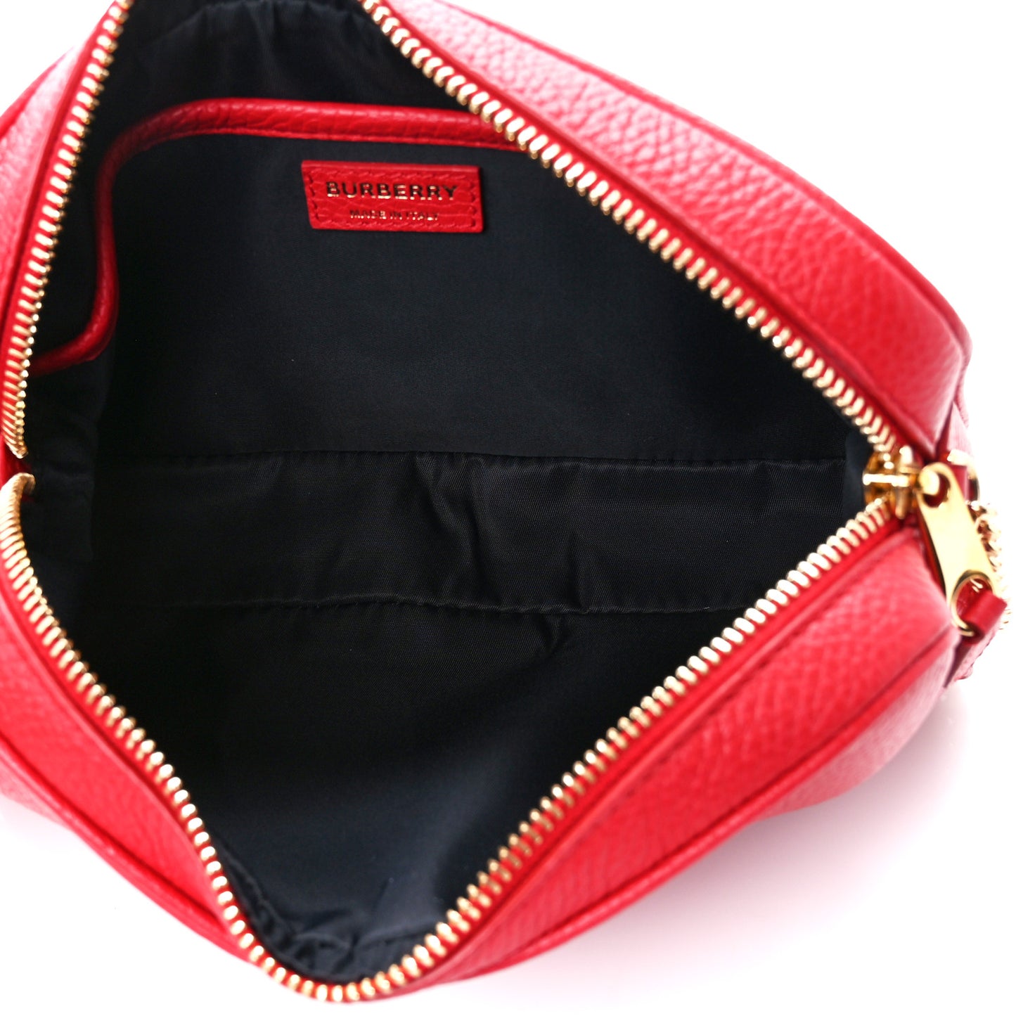 Calfskin Monogram Embossed Elongated Camera Bag Red