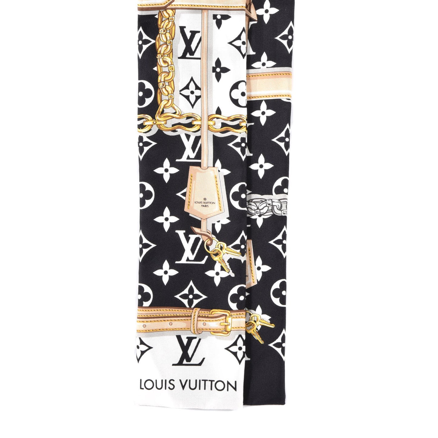 Silk Monogram Confidential Bandeau Black