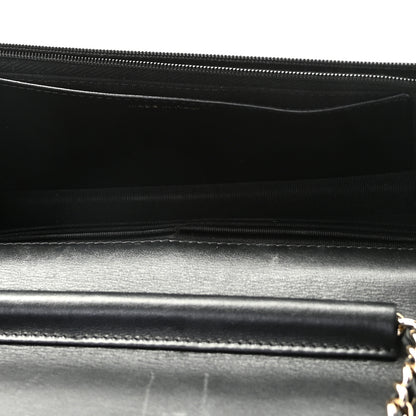Chanel Patent Quilted Wallet On Chain WOC Black 5 of 9