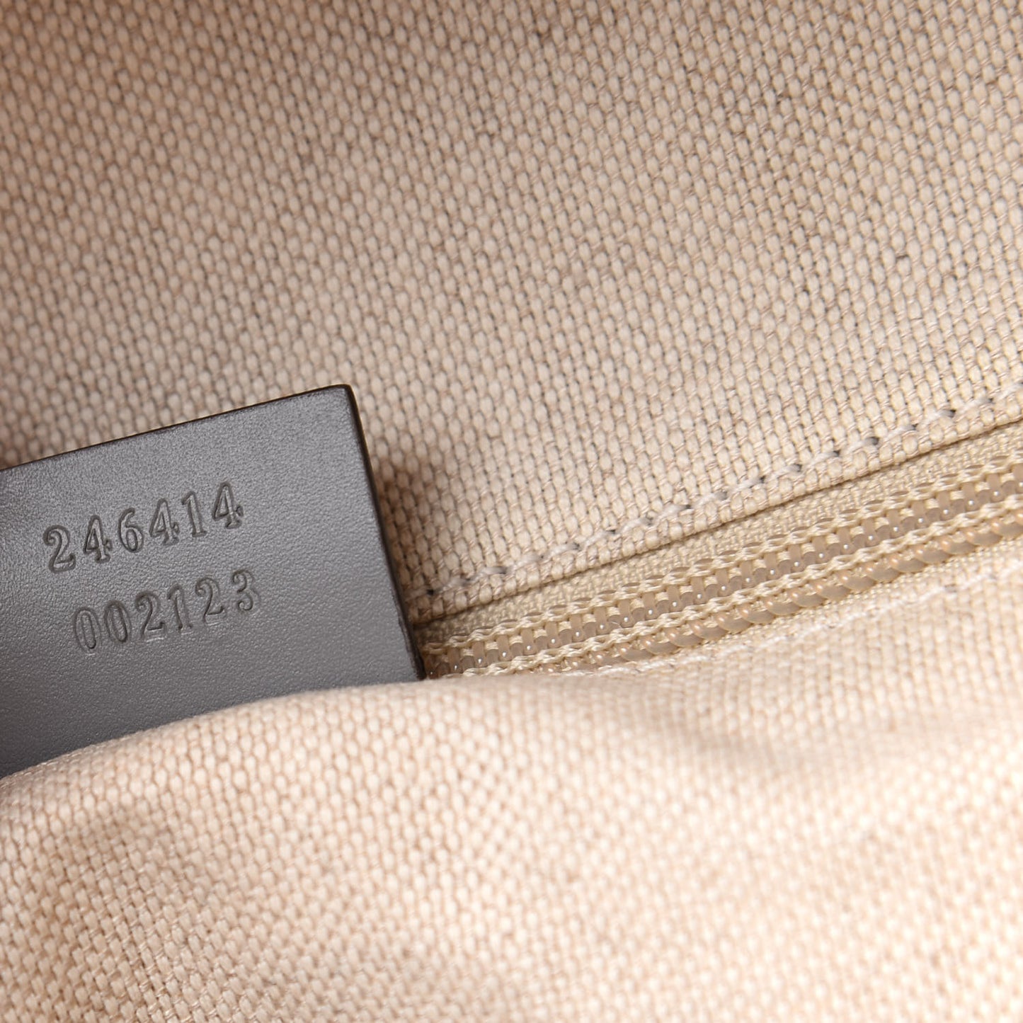 GG Supreme Monogram Medium Classic Backpack Ecru Grigio