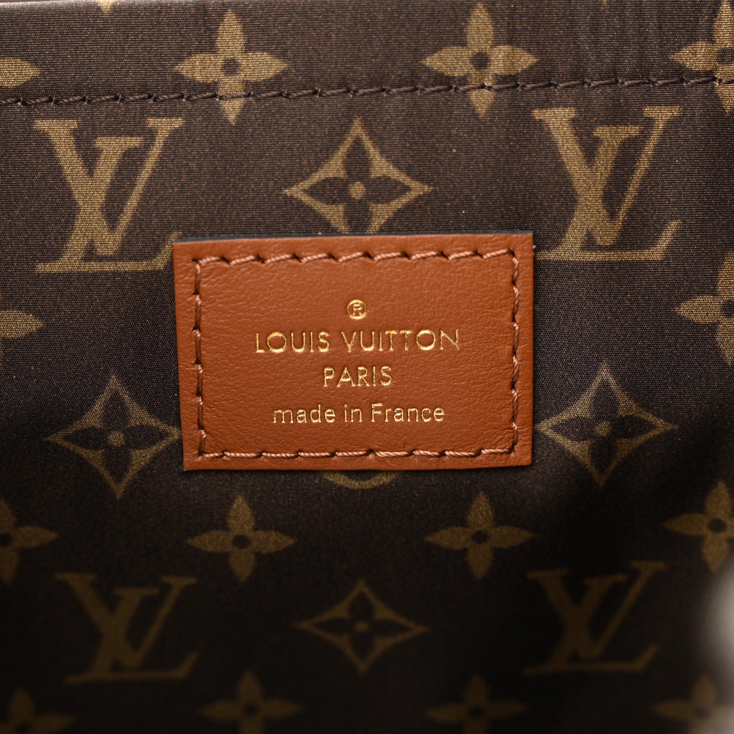 Monogram Shearling Ski Backpack Cream