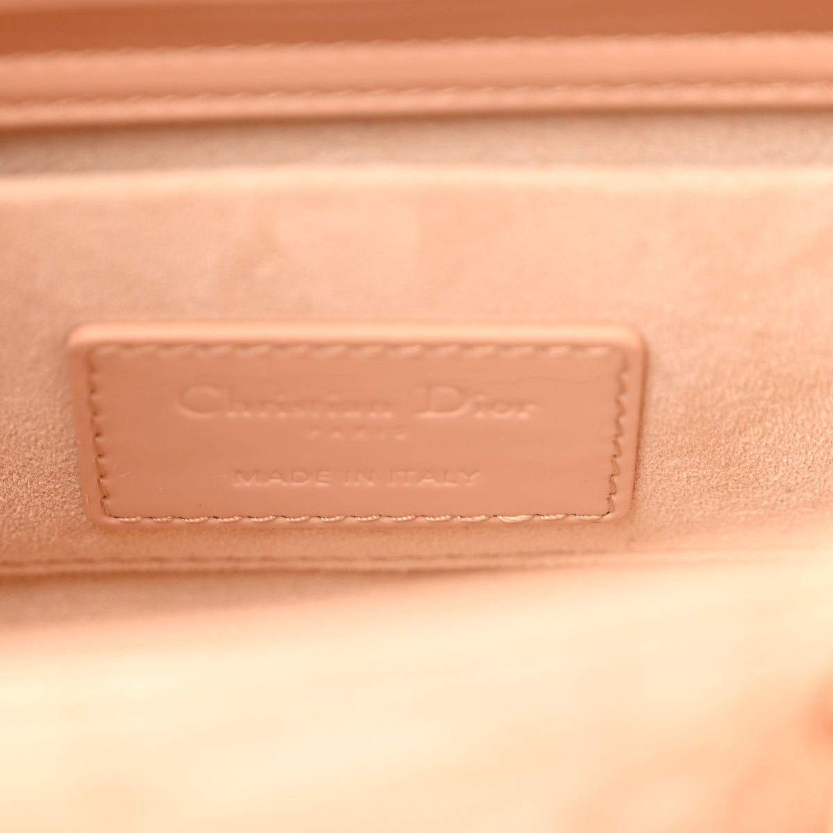 Patent Cannage Small Lady D-Joy Beige