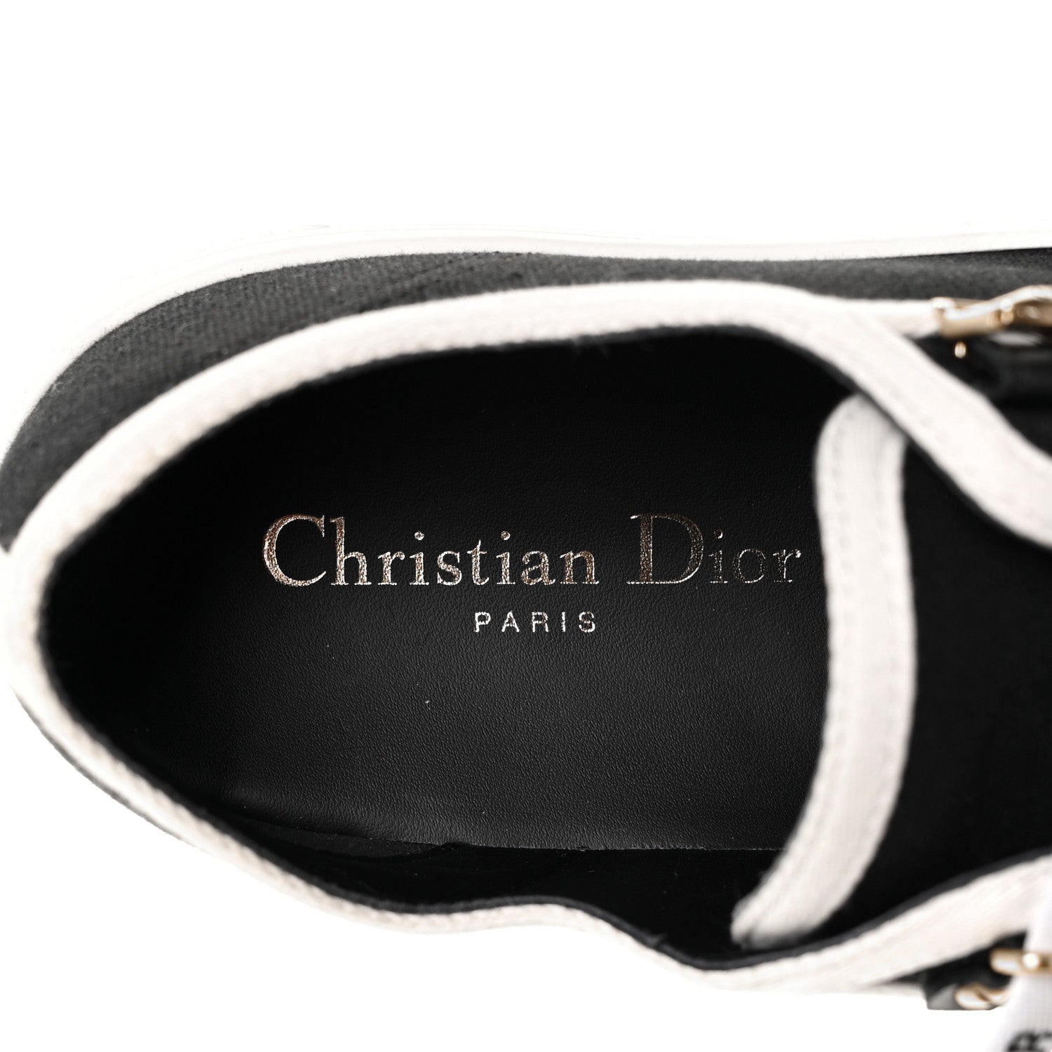 Christian Dior Canvas Walk'N'Dior Low Top Sneakers 37.5 Black 7 of 7