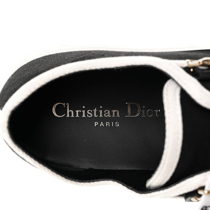 Christian Dior Canvas Walk'N'Dior Low Top Sneakers 37.5 Black 7 of 7