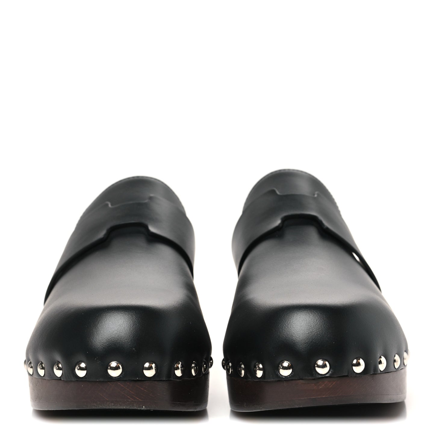 Calfskin Calya Mules 38 Black