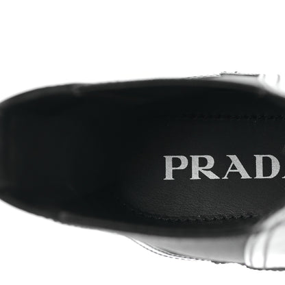Prada Spazzolato Rois Monolith Chelsea 55mm Ankle Boots 37 Black 7 of 8