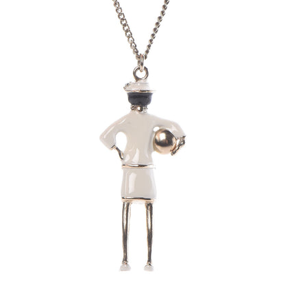 Chanel Enamel Pearl Coco CC Pendant Necklace Gold 5 of 7