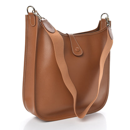 Hermes Courchevel Evelyne GM Gold 3 of 9