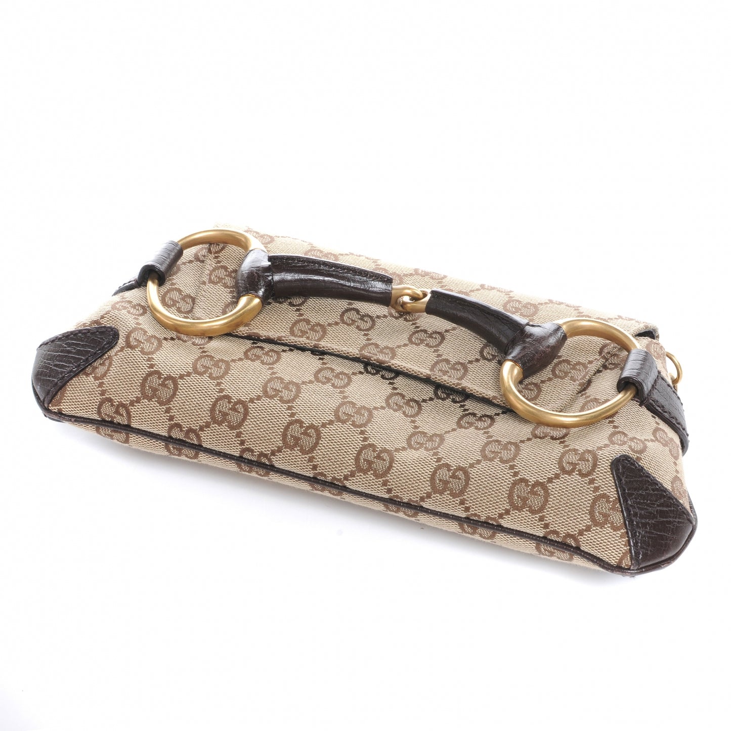 Monogram Horsebit Clutch Ebony