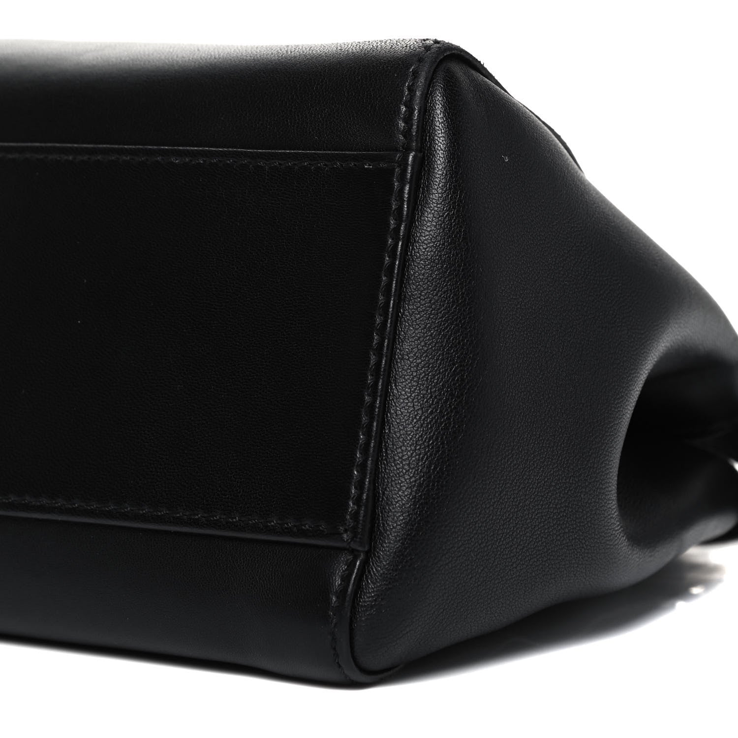 Fendi Nappa Mini Peekaboo Iconic Satchel Black 9 of 9