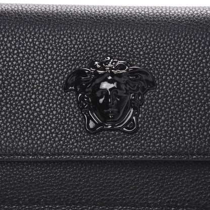 Versace Grained Calfskin Palazzo Chain Evening Bag Black 8 of 8