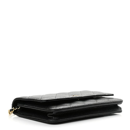 Chanel Caviar Quilted Wallet On Chain WOC Black 4 of 12