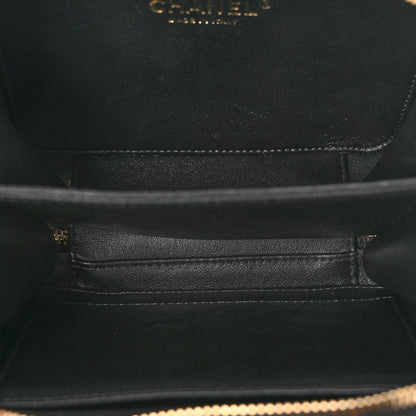 Chanel Caviar Quilted Small CC Filigree Vanity Case Black 5 of 10