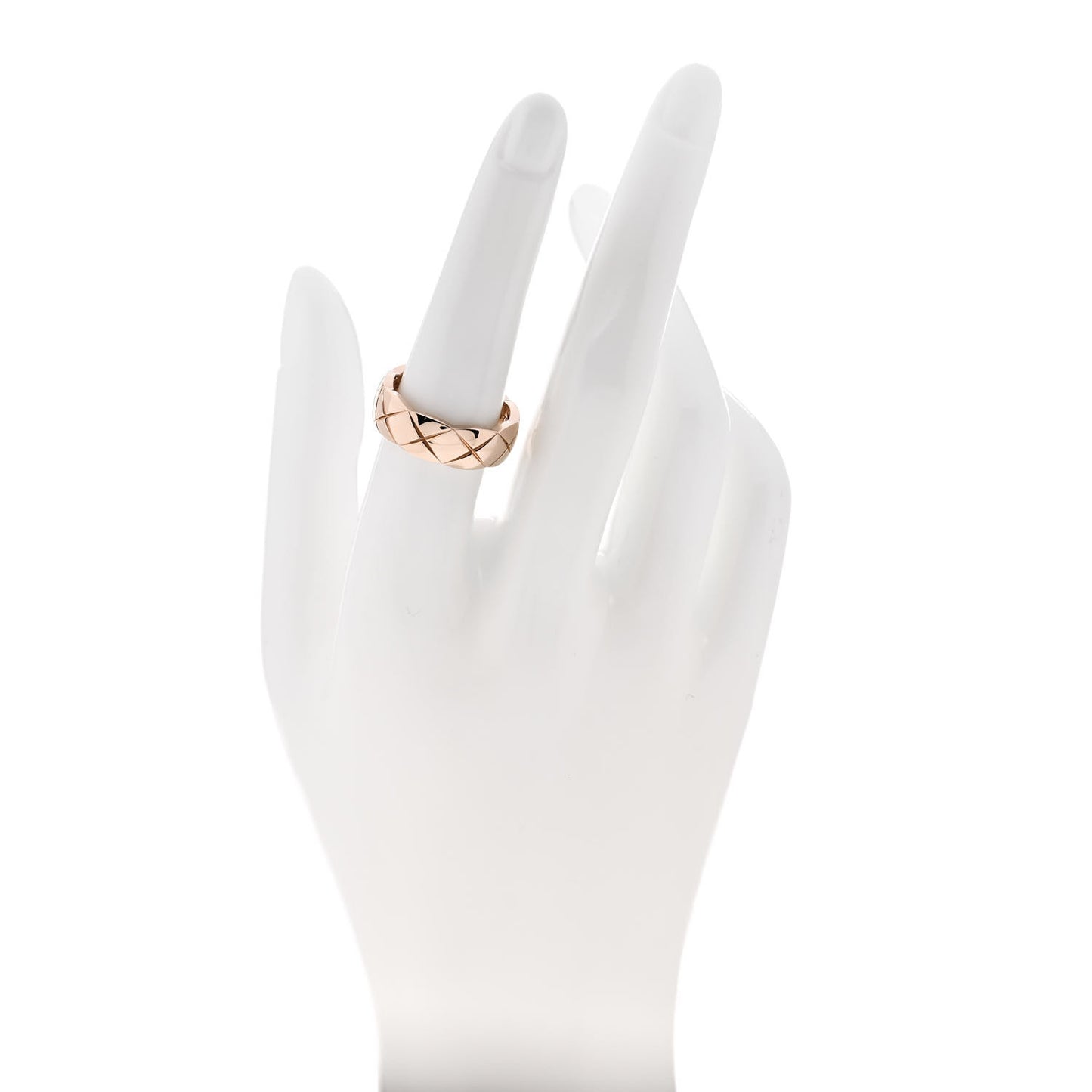18K Beige Gold Small Coco Crush Ring 55 7.25