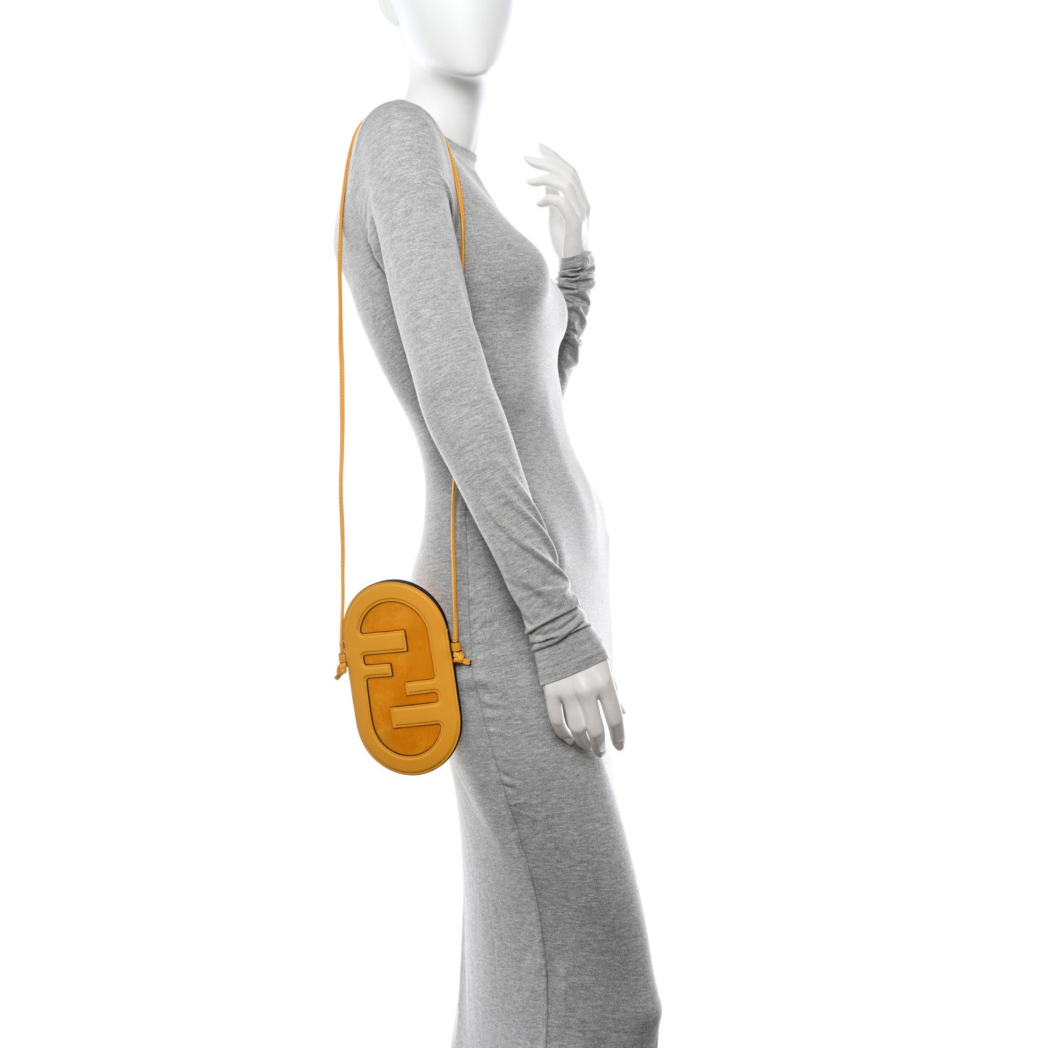 Fendi Vitello Grace Camoscio O'Lock 12 Pro Phone Pouch Mimosa 3 of 13