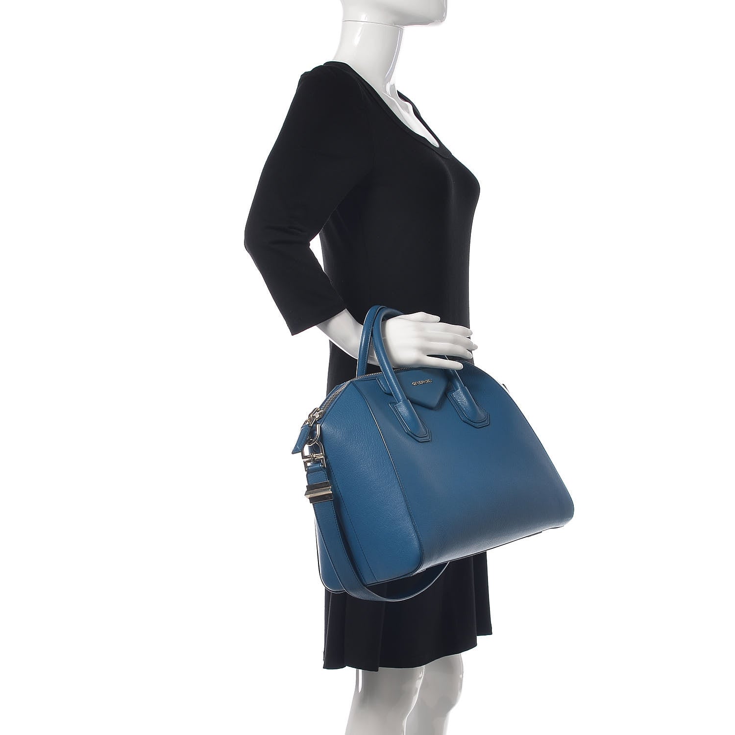 Givenchy Sugar Goatskin Medium Antigona Electric Blue 2 of 14
