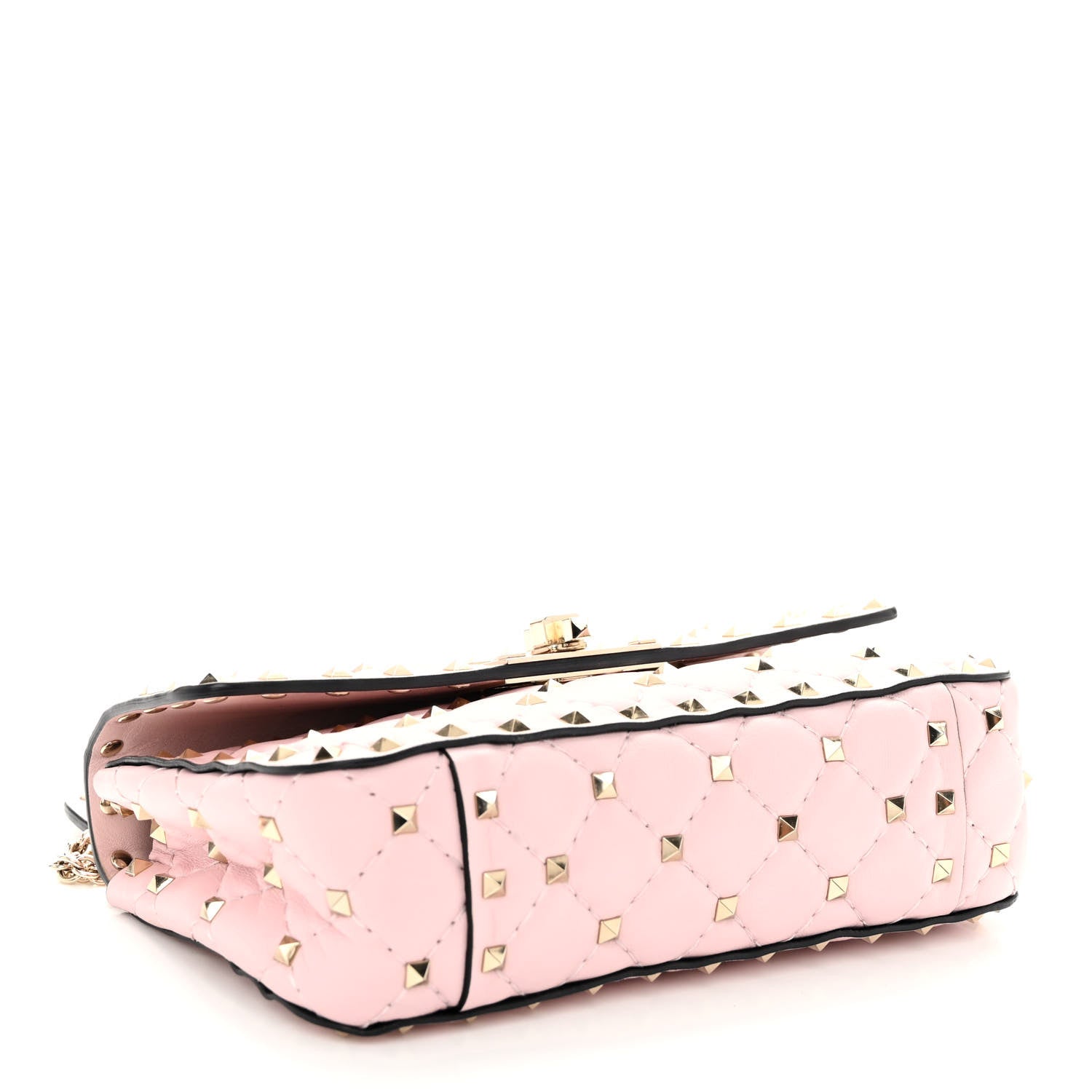 Valentino Garavani Nappa Small Rockstud Spike Shoulder Bag Water Rose 4 of 9