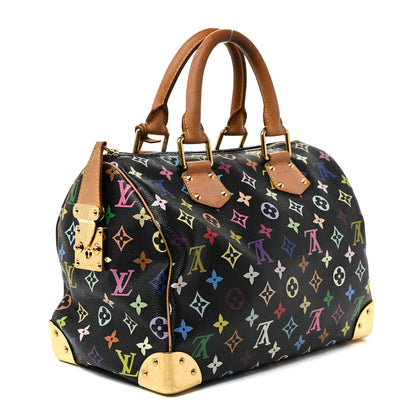 Louis Vuitton Monogram Multicolor Speedy 30 Black 4 of 65