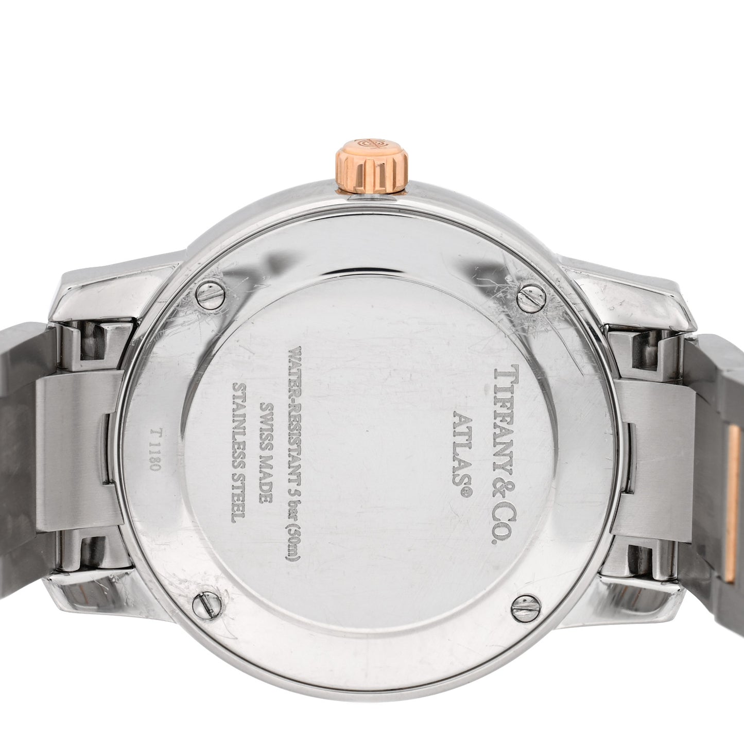 Stainless Steel 18K Rose Gold 29mm Atlas 2-Hand Quartz Watch