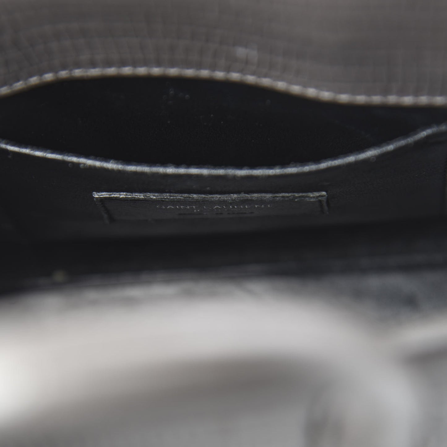 Calfskin Lizard Embossed Nano Sac De Jour Fog
