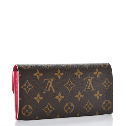Louis Vuitton Monogram Bloom Flower Emilie Wallet 3 of 10