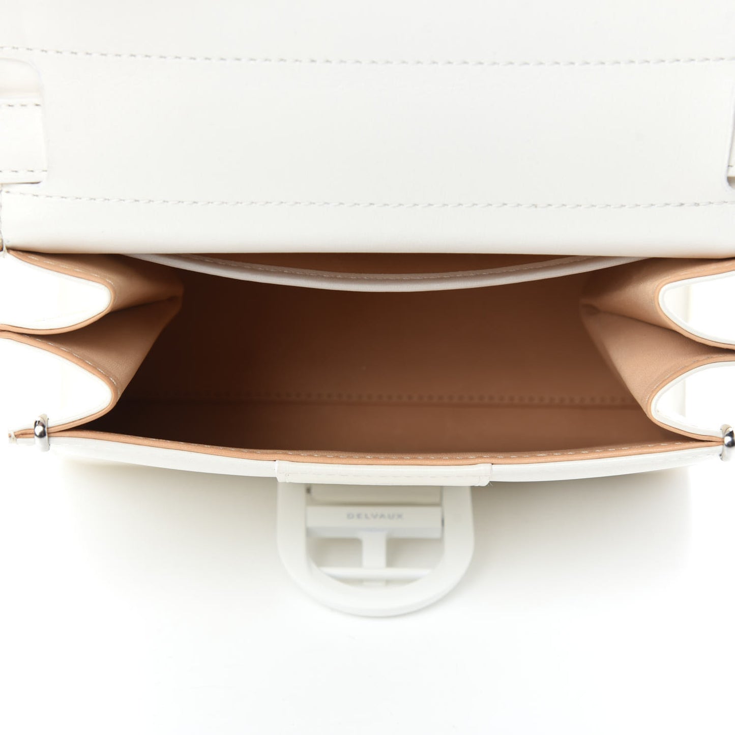 Calfskin Mini Brillant Satchel Ivory