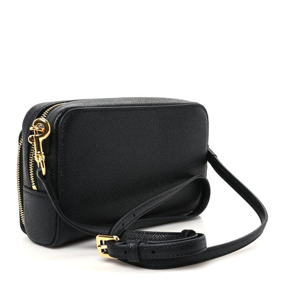 Christian Dior Grained Calfskin Caro Double Pouch Black 2 of 9