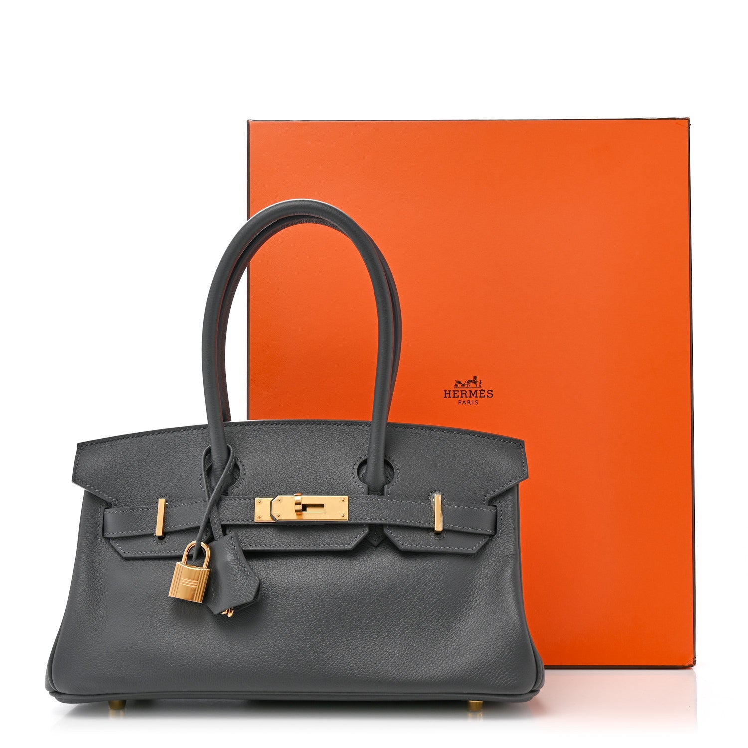 Hermes Evercolor Shoulder Birkin Light 29 Ardoise 11 of 11