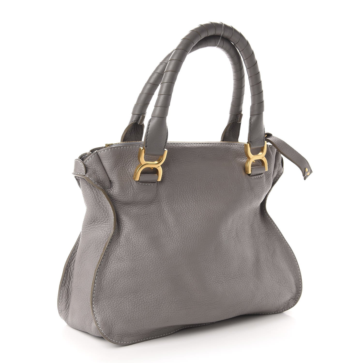 Chloe Calfskin Medium Marcie Satchel Cashmere Grey 3 of 10