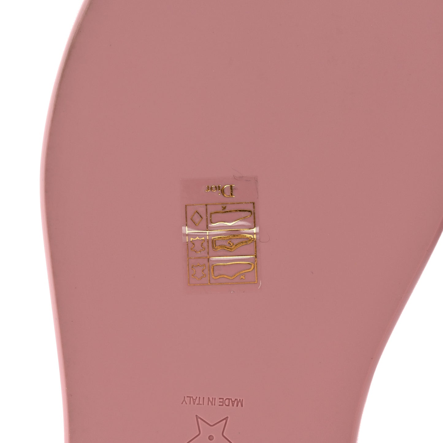 Lambskin Embossed Every-D Flat Slide Sandals 40.5 Chateau Rose