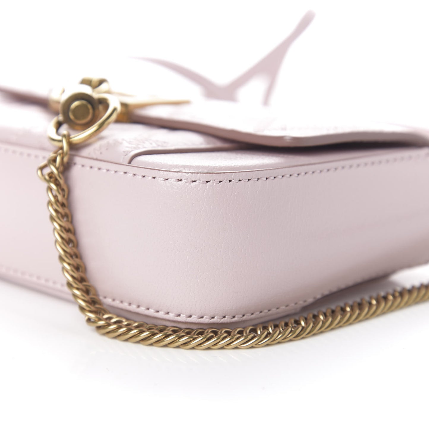 Goatskin Quilted GV3 Mini Pocket Convertible Bag Pale Pink