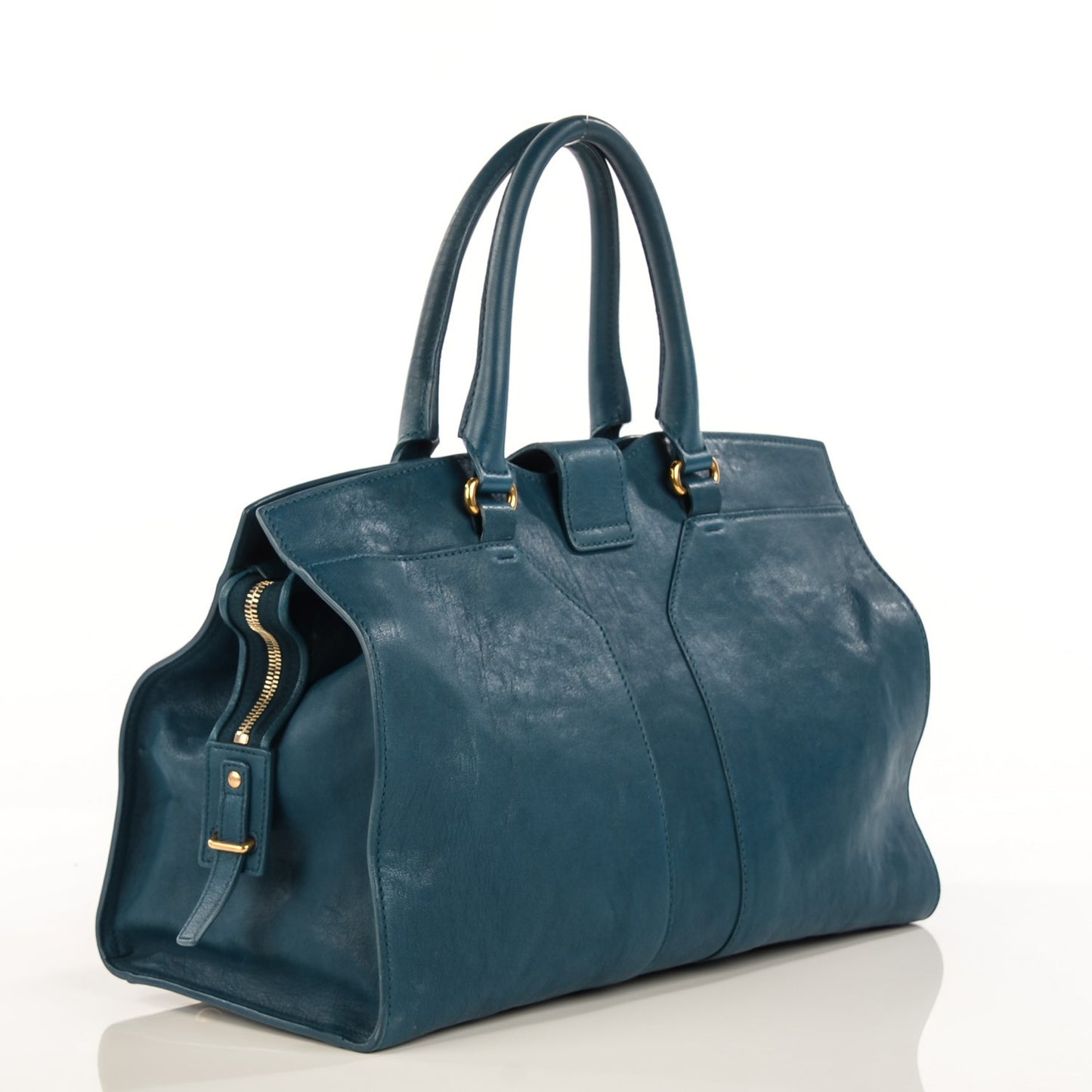 Sheepskin Medium Cabas ChYc Peacock Blue