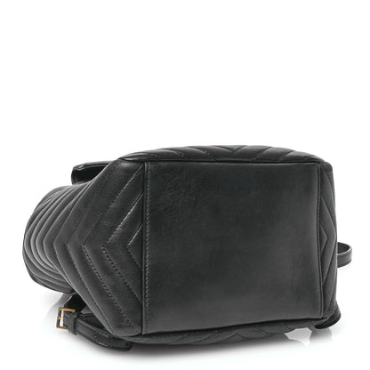 Saint Laurent Lambskin Matelasse Monogram Joe Backpack Black 4 of 10