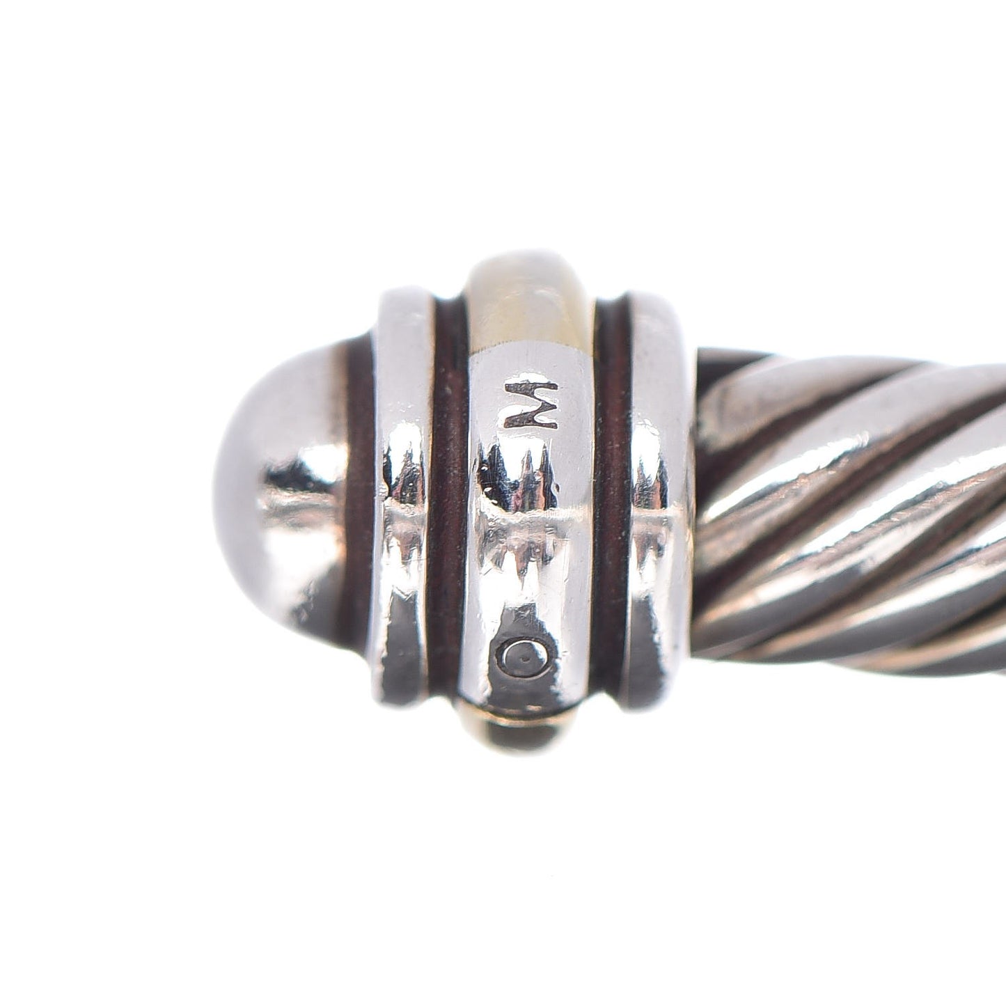 Sterling Silver 18K Yellow Gold 4mm Cable Classics Bracelet
